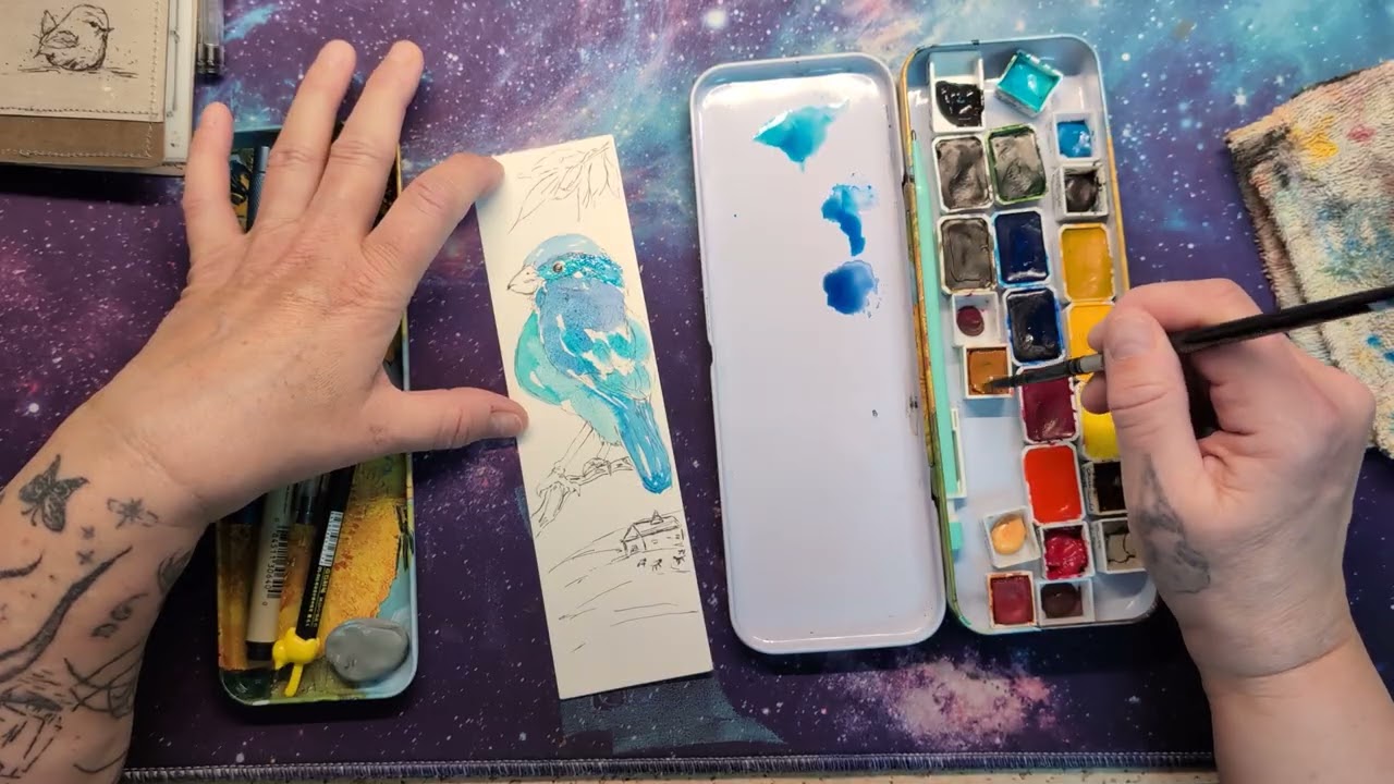 Little bird bookmark 