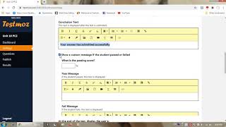 Testmoz  for e-assessment (Odia version)