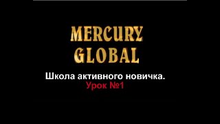 Меркури Глобал. Школа новичка. Урок №1 Меркури Глобал. Школа новичка. Урок №1