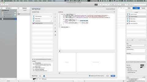 Simple Intro to Scripting in Tap Forms 5