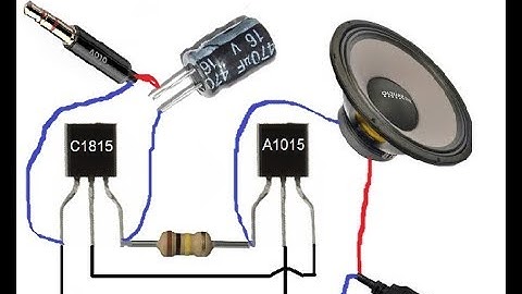 C1815 and A1015 transisters Powerfull Audio Amplifier