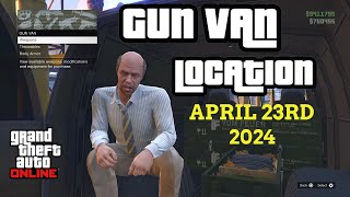 Gun Van Location Today | APRIL 23RD 2024 | GTA 5 ONLINE | RAILGUN + RARE GUNS IN STOCK!!!!