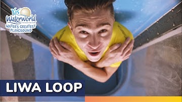 Freefall Drop Looping Waterslide: Liwa Loop | Yas Waterworld Yas Island, Abu Dhabi