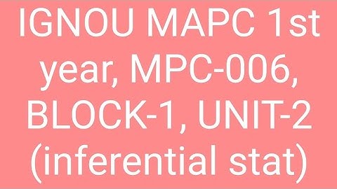 #MPC 006, BLOCK-1, UNIT-2, Part 2