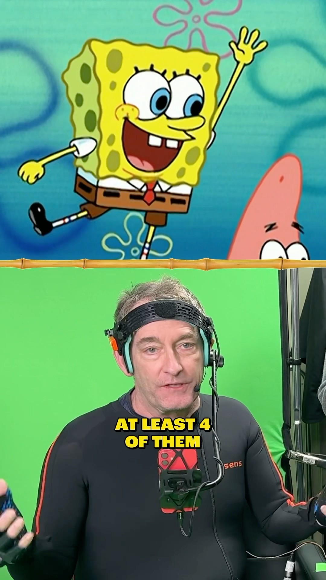 SpongeBob \u0026 Patrick are LIVE at the NFL Wild Card Game! #shorts