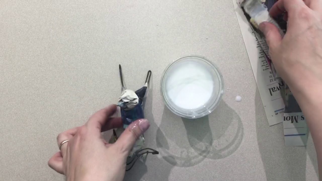 How to add papiermâché strips to a wire armature YouTube