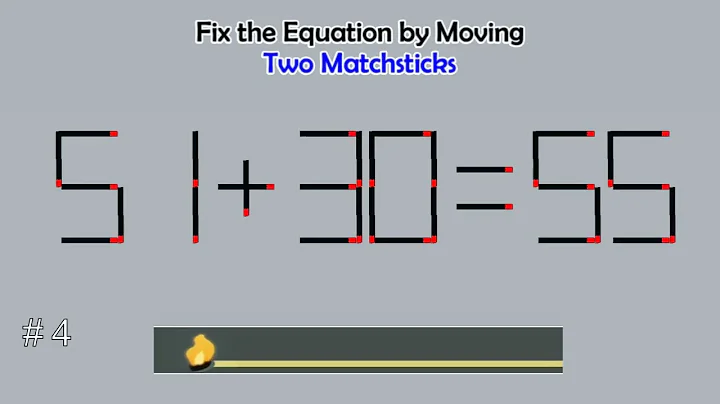 Matchstick Studio #  | Fix the math equation by moving one or two matchsticks |Logic puzzles