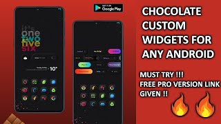 [4K] Chocolate K-W-G-T | Awsome CUSTOM WIDGETS for ANY ANDROID | 2021