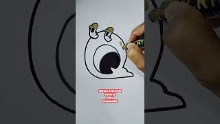 How to draw ALPHABET LORE LETTER Q #shorts#shortsfeed#shortsdvideo#alphabetlore#like#subscribe