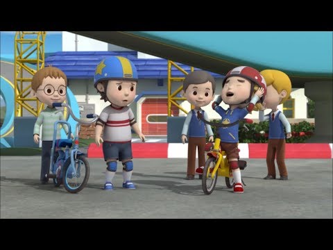 Робокар Поли - Правила дорожного движения - Безопасная езда на велосипеде Часть 2 (мультфильм 18)