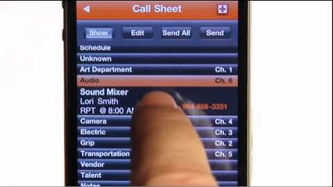 DoddlePro Call Sheet Overview