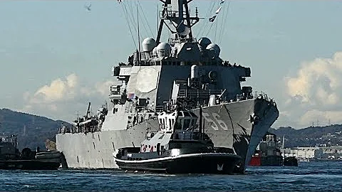 USS John S. McCain Offload from MV Treasure