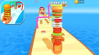 Burger Cannon: Cooking Run - Gameplay Walkthrough (Android/iOS) Part 13