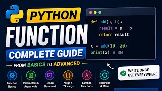 Python Functions Explained in Hindi | Complete Guide for Beginners