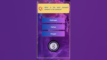 What is the most abundant element in the universe #shorts  #virulshorts  #quiz