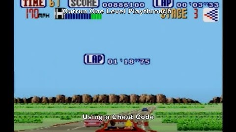 Outrun One Level Playthrough using a Megadrive Cheat Code :D #Megadrive #Sega #MD #CheatCodes #Sub