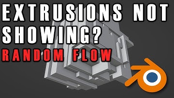 Why Are Extrusions or Insets Not Appearing: Random Flow