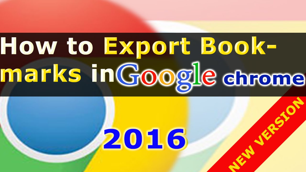 How To Export Bookmarks From Chrome Backing Up Google Chrome