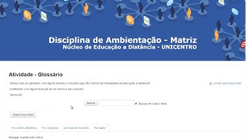 [TUTORIAL] Moodle: glossário