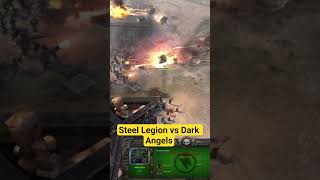 Steel legion vs Dark Angels #dawnofwar #dawnofwar #rts #gaming #warhammer40k #dow