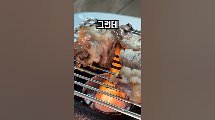 김치볶음밥에 직화구이 삼겹살을 같이 먹어주면 끝!