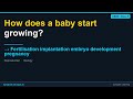 Fertilisation implantation embryo development pregnancy | CBSE Class 9 Biology | Synapse