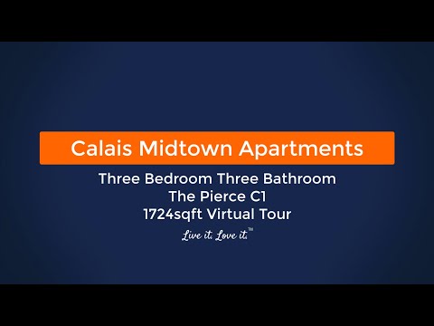 Houston Midtown Apartments The Pierce C1 1724sqft Virtual Tour