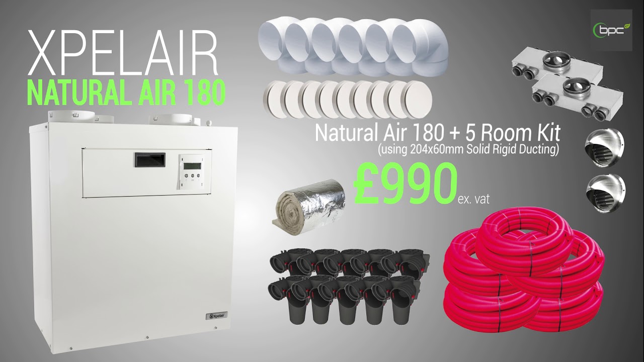 Xpelair Natural Air 180 Heat Recovery Unit - YouTube