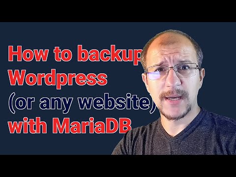 How to backup Wordpress with MariaDB