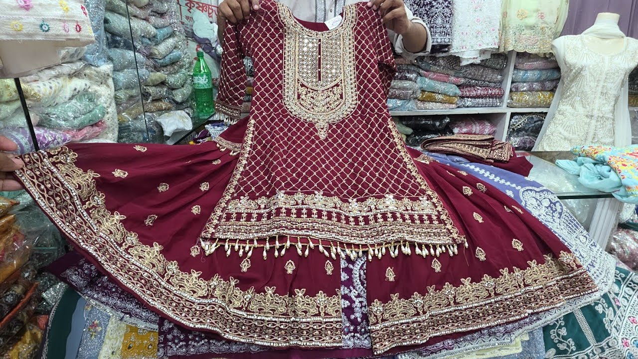 ৫০% ডিসকাউন্টে ১/২ পিস আছে ৭-১৫ বছরের মেয়ে বাচ্চাদের সারারা গারারা ফারসী গর্জিয়াস ড্রেস ২০২৬