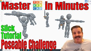 Tinkercad Poseable Designs in Minutes | Statues of the World Challenge
