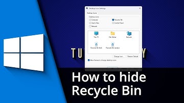 How to hide Recycle Bin from Desktop ✅ Tutorial
