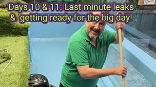 Days 10 & 11 of the epic Alligator enclosure build: Little leaks and final touches