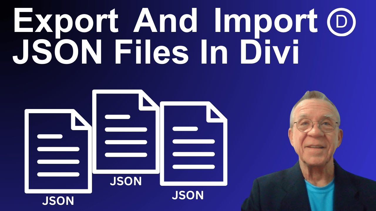 How To Export And Import JSON Files In Divi 5 - YouTube