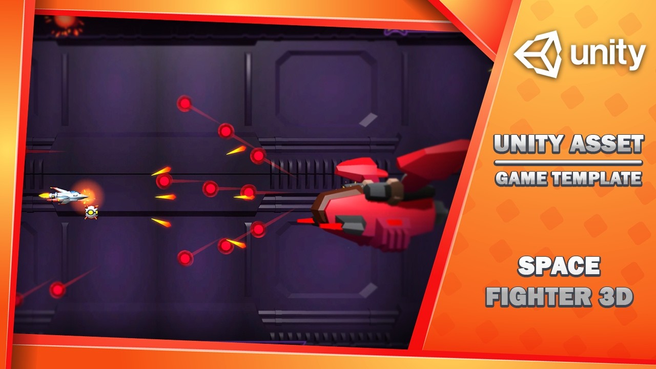 Space Fighter 3D - Game Template, video preview 2