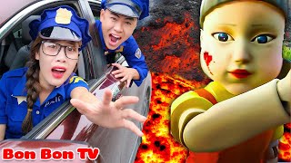 Trò Chơi Con Mực - Thử Thách Sinh tử - SQUID GAME 2021 | Bon Bon TV