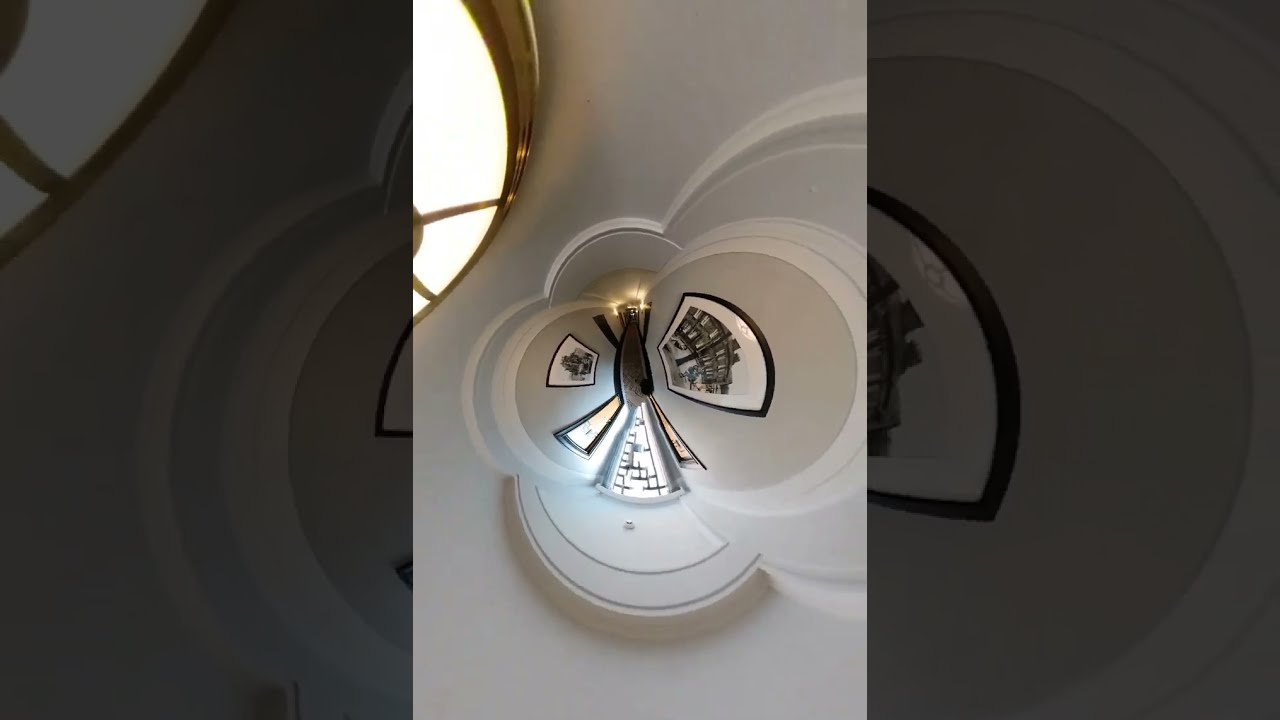 360 Tiny Planet Hotel Corridor Queens Hotel Leeds UK