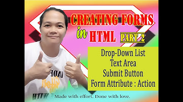 How to create forms in HTML Part 2 - Tagalog Tutorial