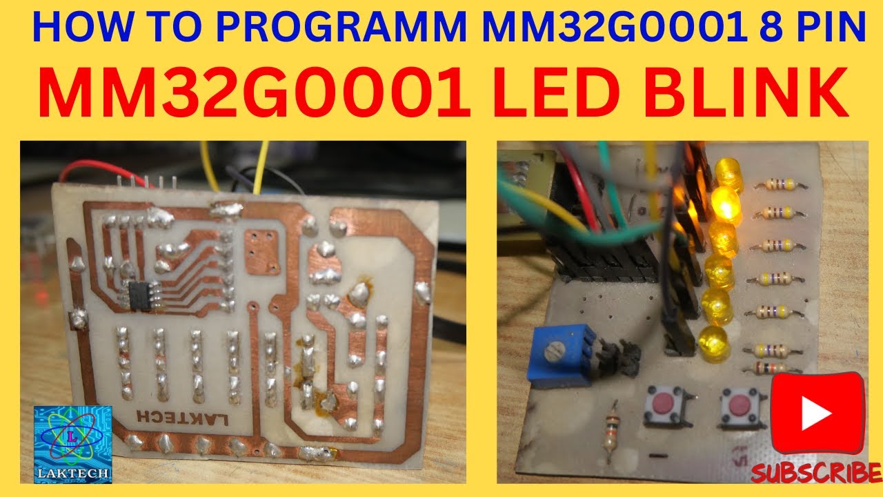 HOW TO PROGRAMM MM32G0001 8PIN/ MM32G0001 LED BLINKING/ MM32G0001 ...