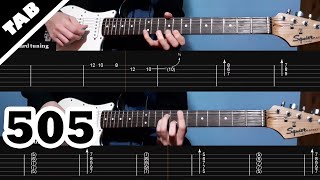 505 - Arctic Monkeys | Guitar TAB | Lesson | Tutorial Resimi