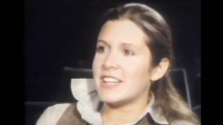 Carrie Fisher on the BBC's Nationwide re Star Wars. 1977