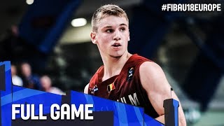 Belgium v Iceland - Full Game - Classification 9-10 - FIBA U18 European Championship 2017