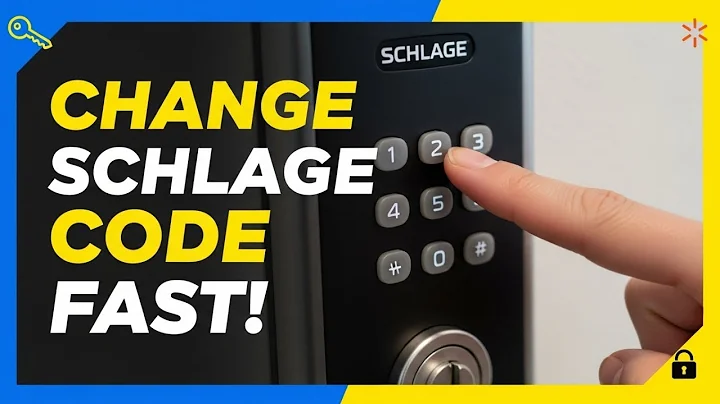 How to Change the 4 Digit Code on a Schlage Lock BE365, FE595, FE575