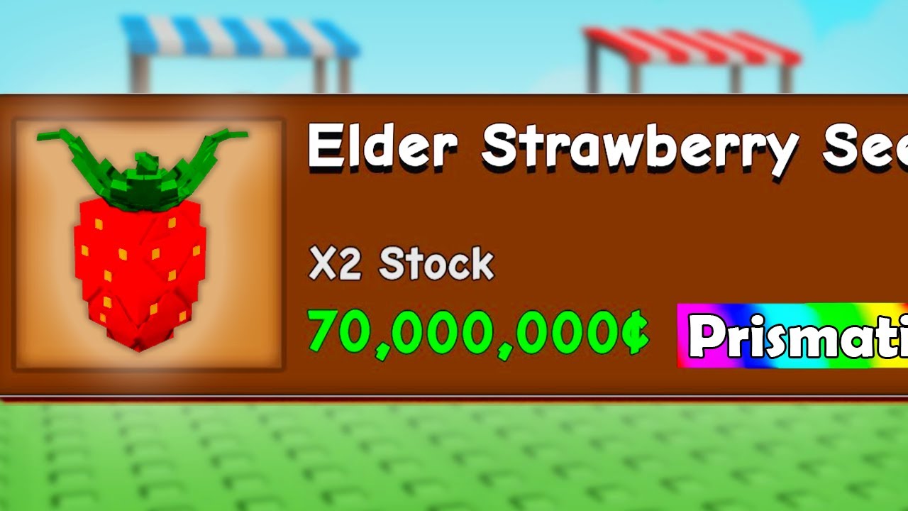 NOOB To ELDER STRAWBERRY SEED in Grow a Garden!