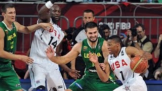 USA vs Lithuania 2010 FIBA World Basketball Championship Semi Finals FULL GAME English