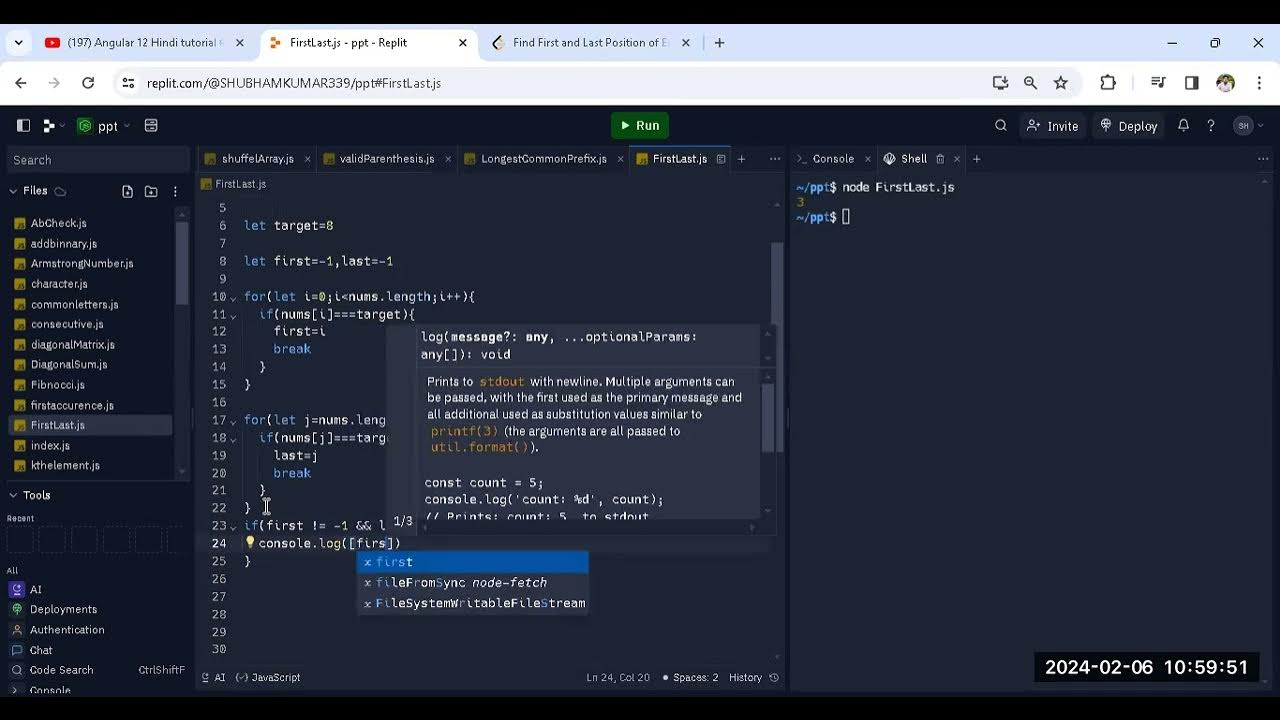 Find first and last position of element in sorted array -leetcode 34 ...