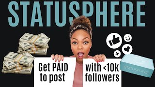 Get Free Products and Paid to Post with Statusphere
