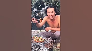 Thưởng thức món bạch tuộc nướng sa tế thơm ngon #shorts