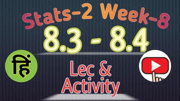Stats-2 | 8.3 & 8.4 | Lecture Summary & Activity | Distributions, mean, variance | #statistics -2