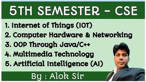 5TH SEMESTER - CSE(SYLLABUS DISCUSSION)
